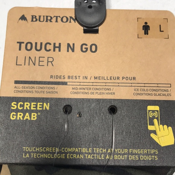 🆕 BURTON Men’s Camo All Season Liner Gloves - Picture 3 of 4